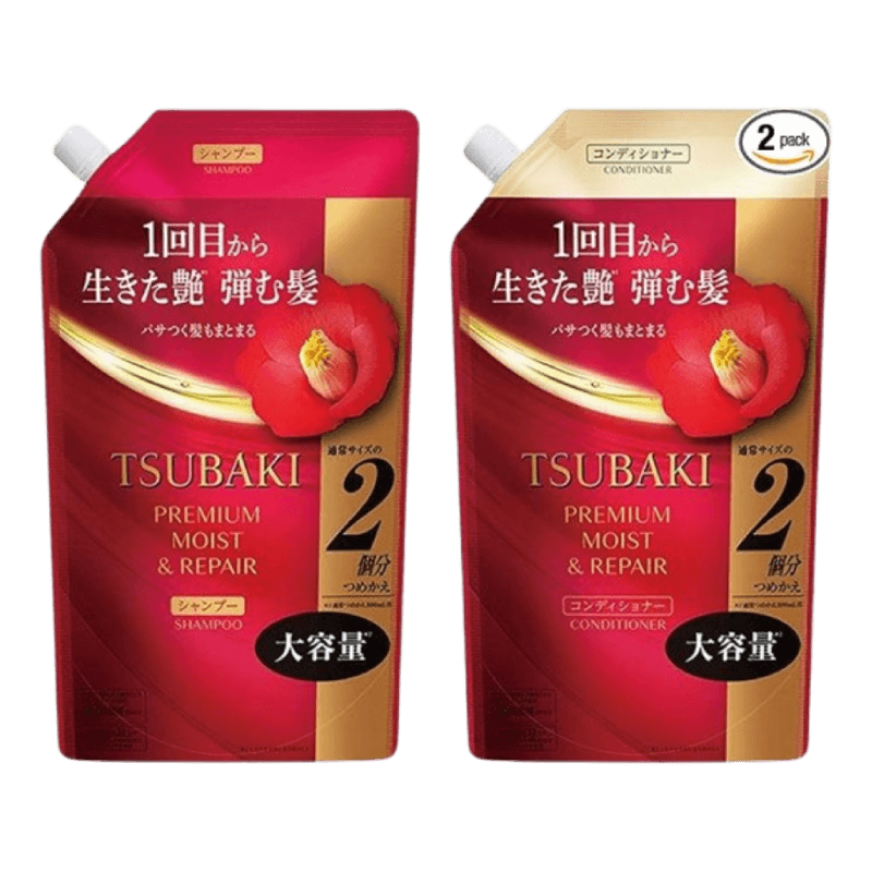 TSUBAKI Shampoo + Conditioner (Refill Set) (600ml x 2)